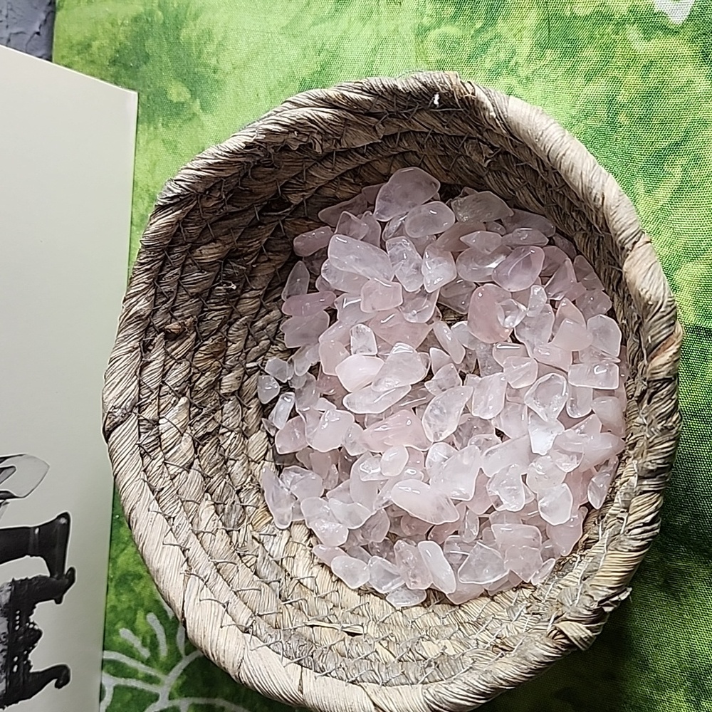 Rose Quartz tumble chips, great for bottles or for jewelry